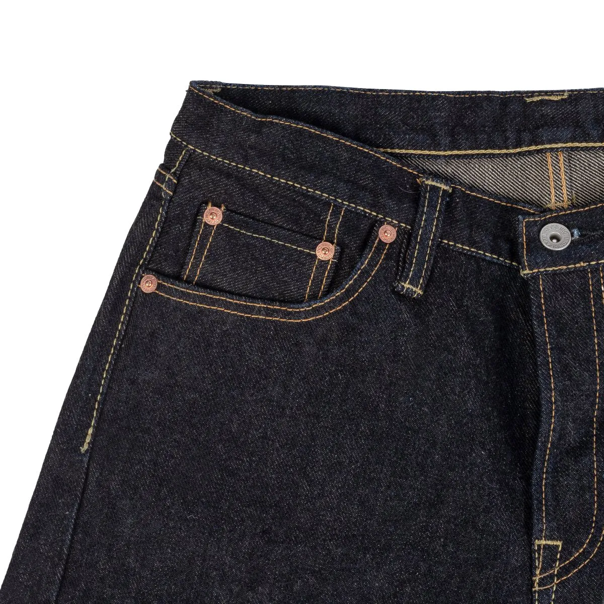 IH-634S-19L 19oz Left Hand Twill Selvedge Denim Straight Cut Jeans - Indigo sold by BlackBlue product image thumbnail 4