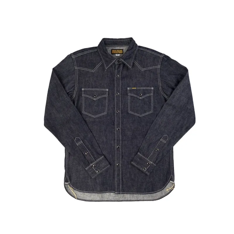IHSH-320-IND - 10oz Selvedge Denim Western Shirt - Indigo sold by BlackBlue