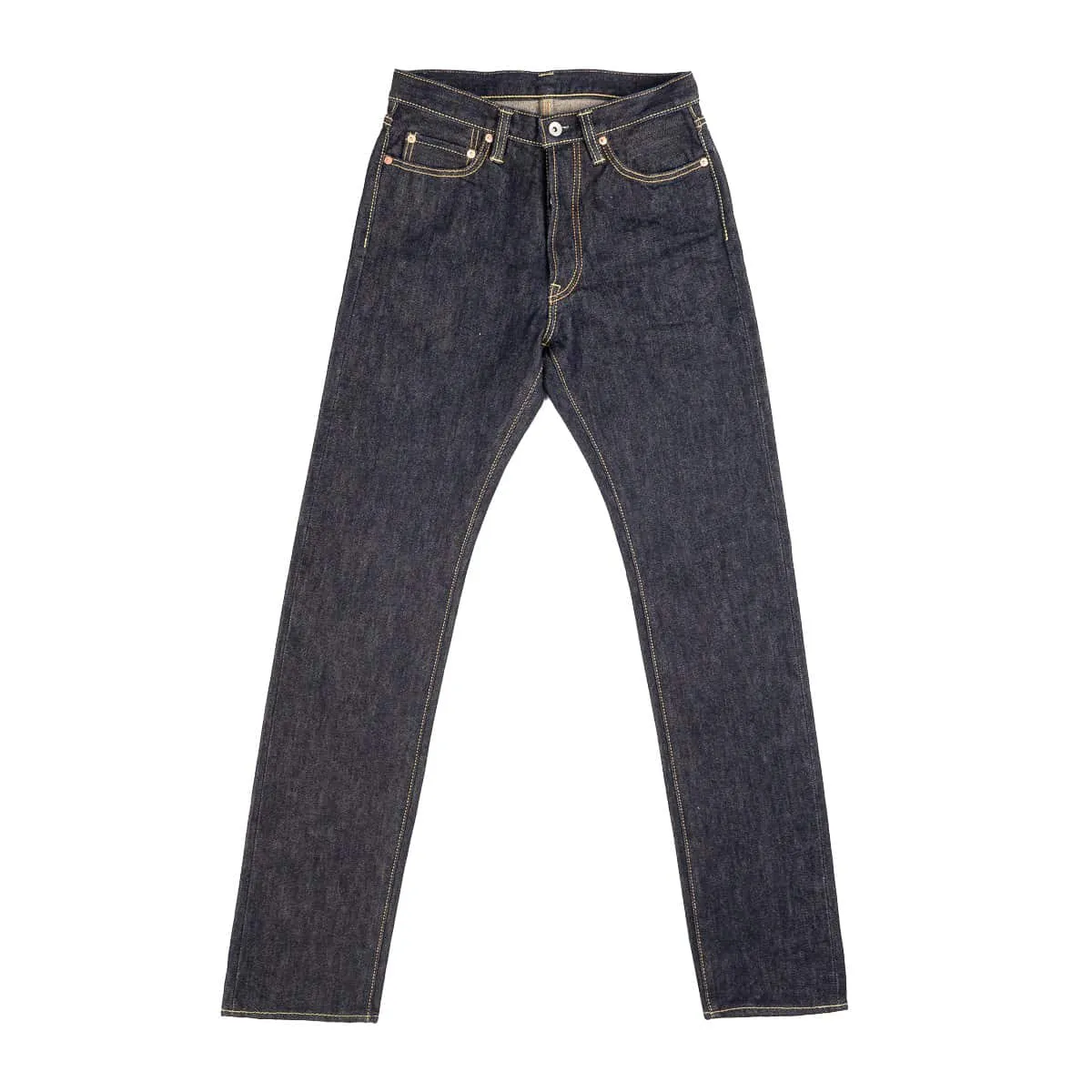 IH-888S-21 21oz Selvedge Denim Medium/High Rise Tapered Cut Jeans - Indigo sold by BlackBlue product image thumbnail 2