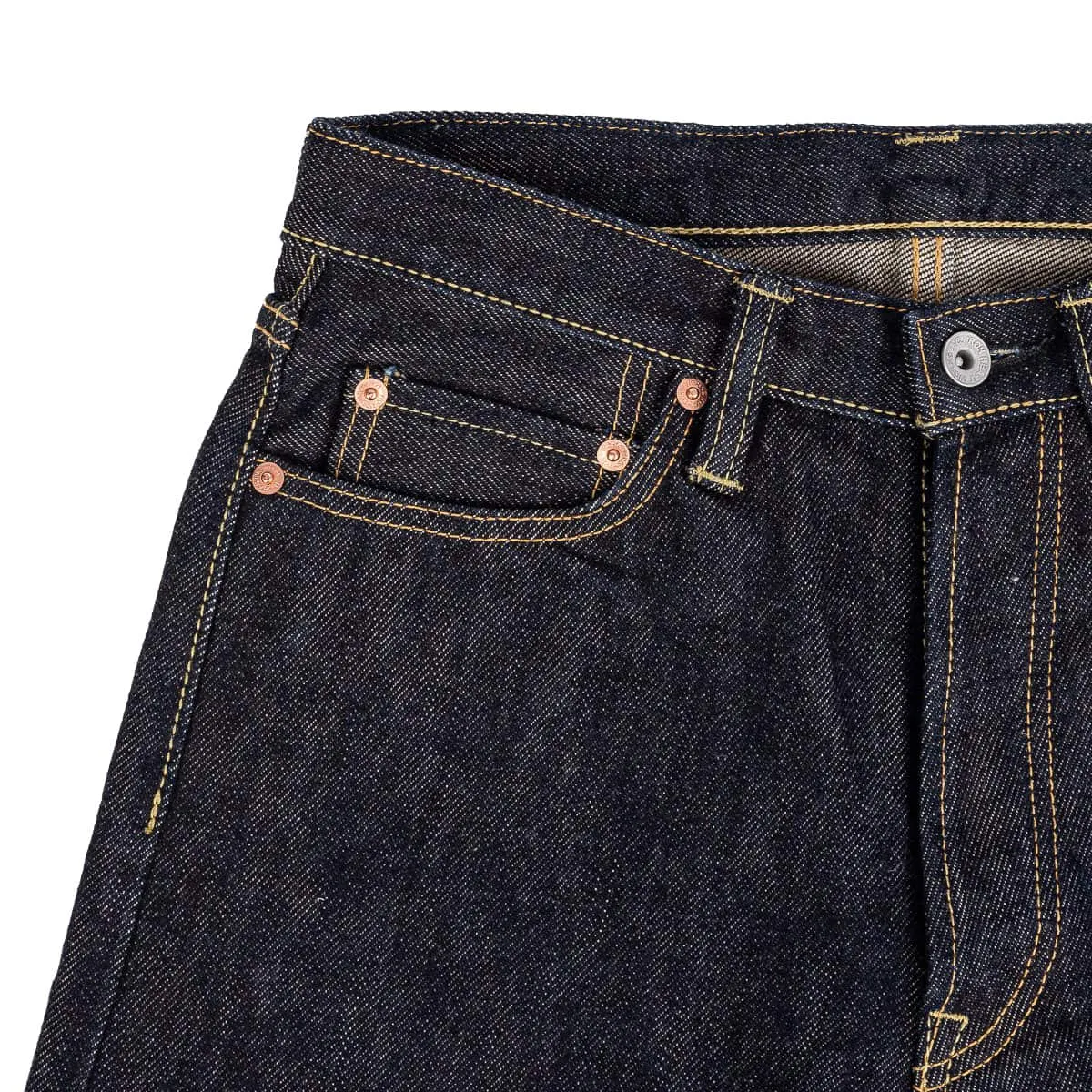 IH-888S-21 21oz Selvedge Denim Medium/High Rise Tapered Cut Jeans - Indigo sold by BlackBlue product image thumbnail 4
