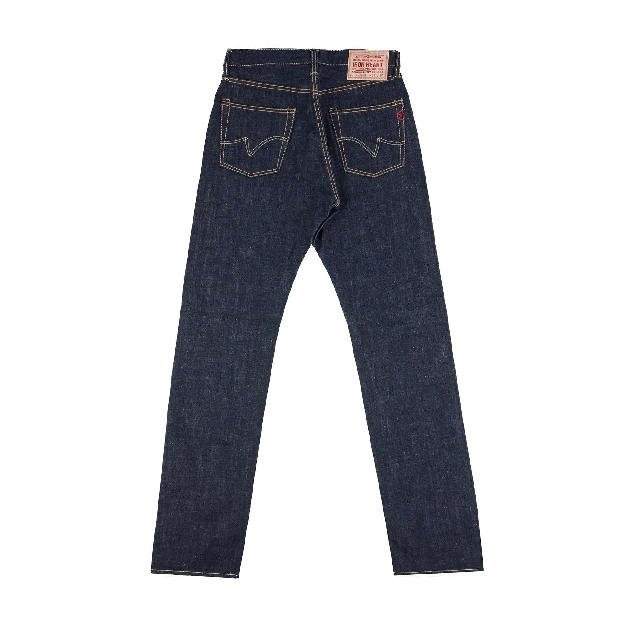 IH-888N 17oz Selvedge Denim Medium/High Rise Tapered Cut Jeans - Natural Indigo sold by BlackBlue product image thumbnail 3