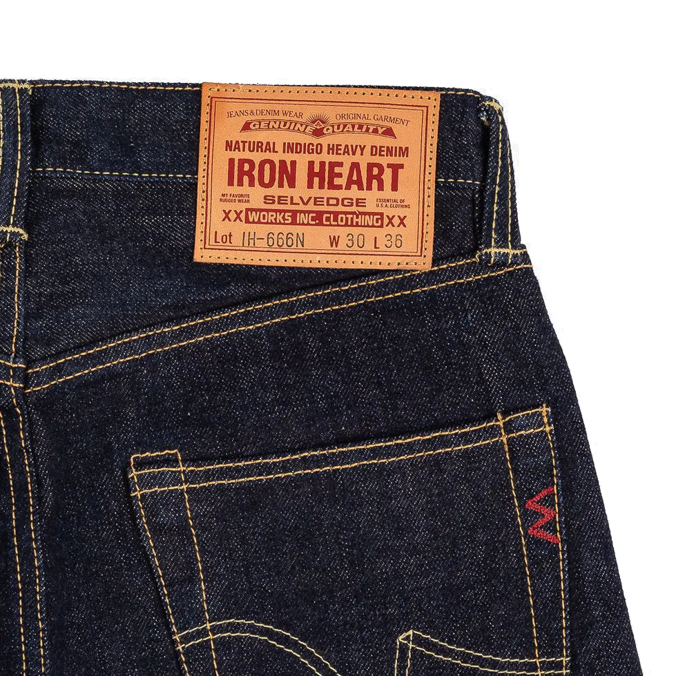 IH-666N 17oz Selvedge Denim Slim Straight Cut Jeans - Natural Indigo sold by BlackBlue product image thumbnail 5