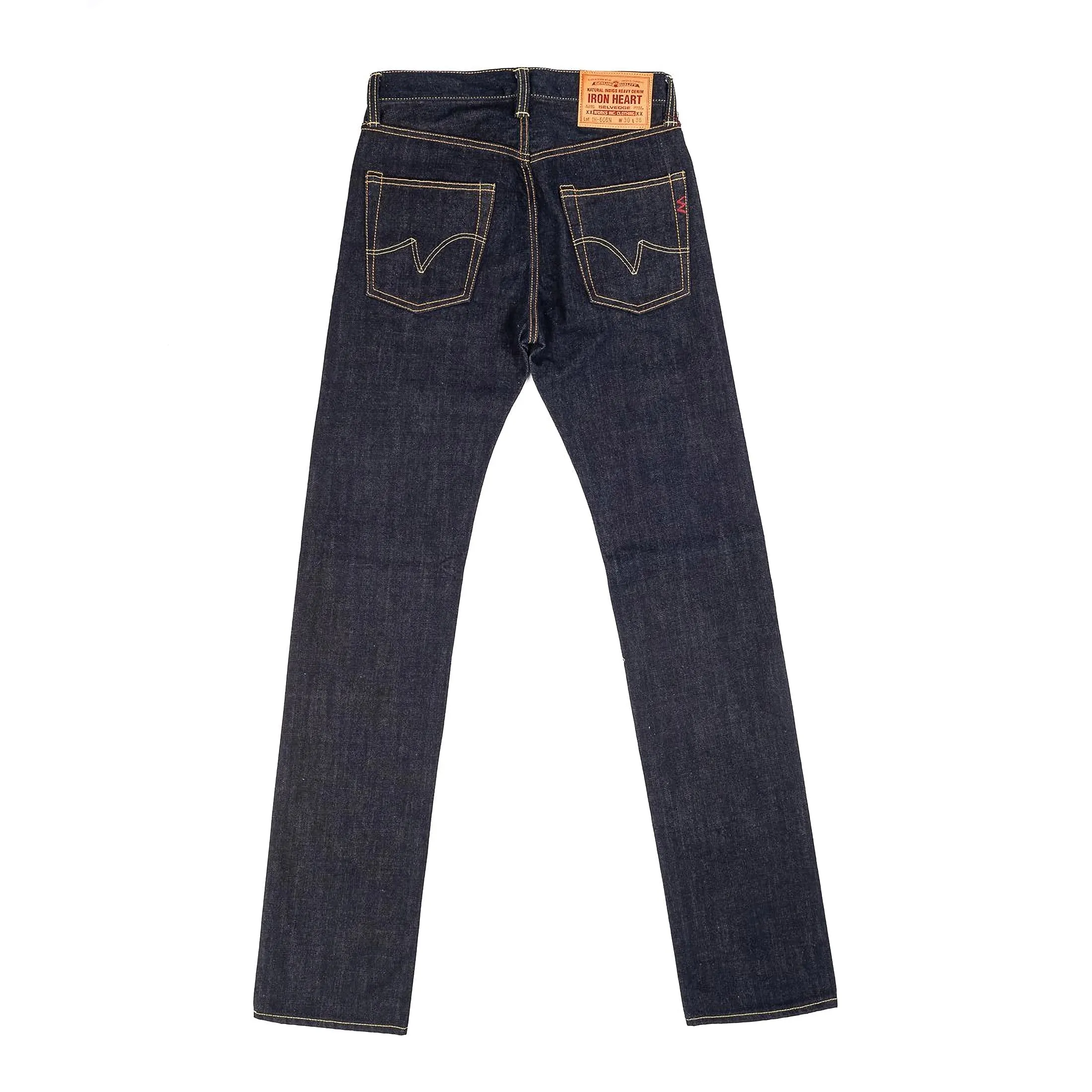 IH-666N 17oz Selvedge Denim Slim Straight Cut Jeans - Natural Indigo sold by BlackBlue product image thumbnail 3