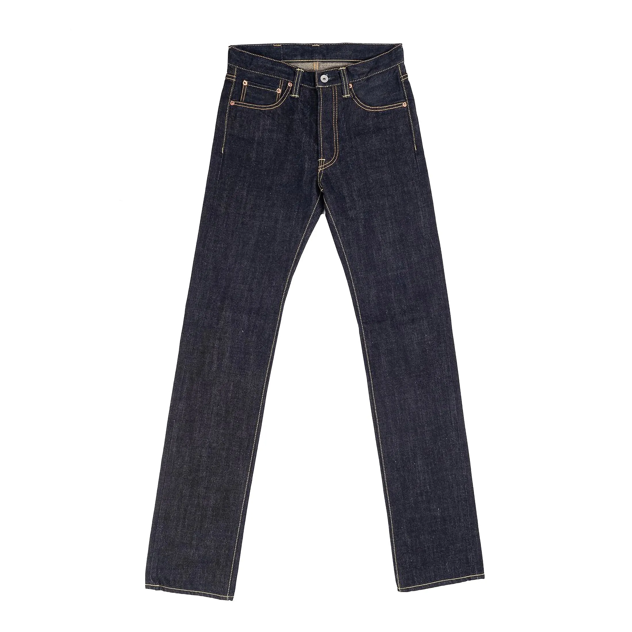 IH-666N 17oz Selvedge Denim Slim Straight Cut Jeans - Natural Indigo sold by BlackBlue product image thumbnail 2