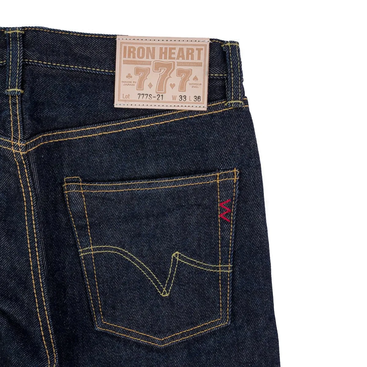 IH-777S 21oz Selvedge Denim Slim Tapered Cut Jeans - Indigo sold by BlackBlue product image thumbnail 5