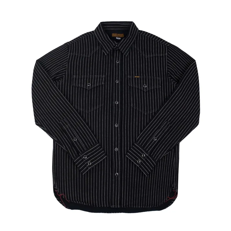 IHSH-62-BLK 12oz Wabash Western Shirt - Black sold by BlackBlue