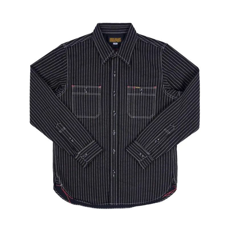 IHSH-266-BLK 12oz Wabash Work Shirt - Black sold by BlackBlue