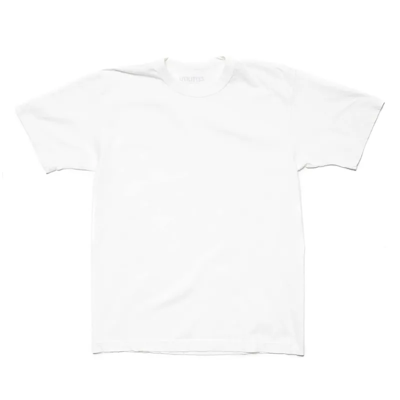UTIL-WHT 5 5oz Loopwheel Crew Neck T-Shirt - White sold by BlackBlue