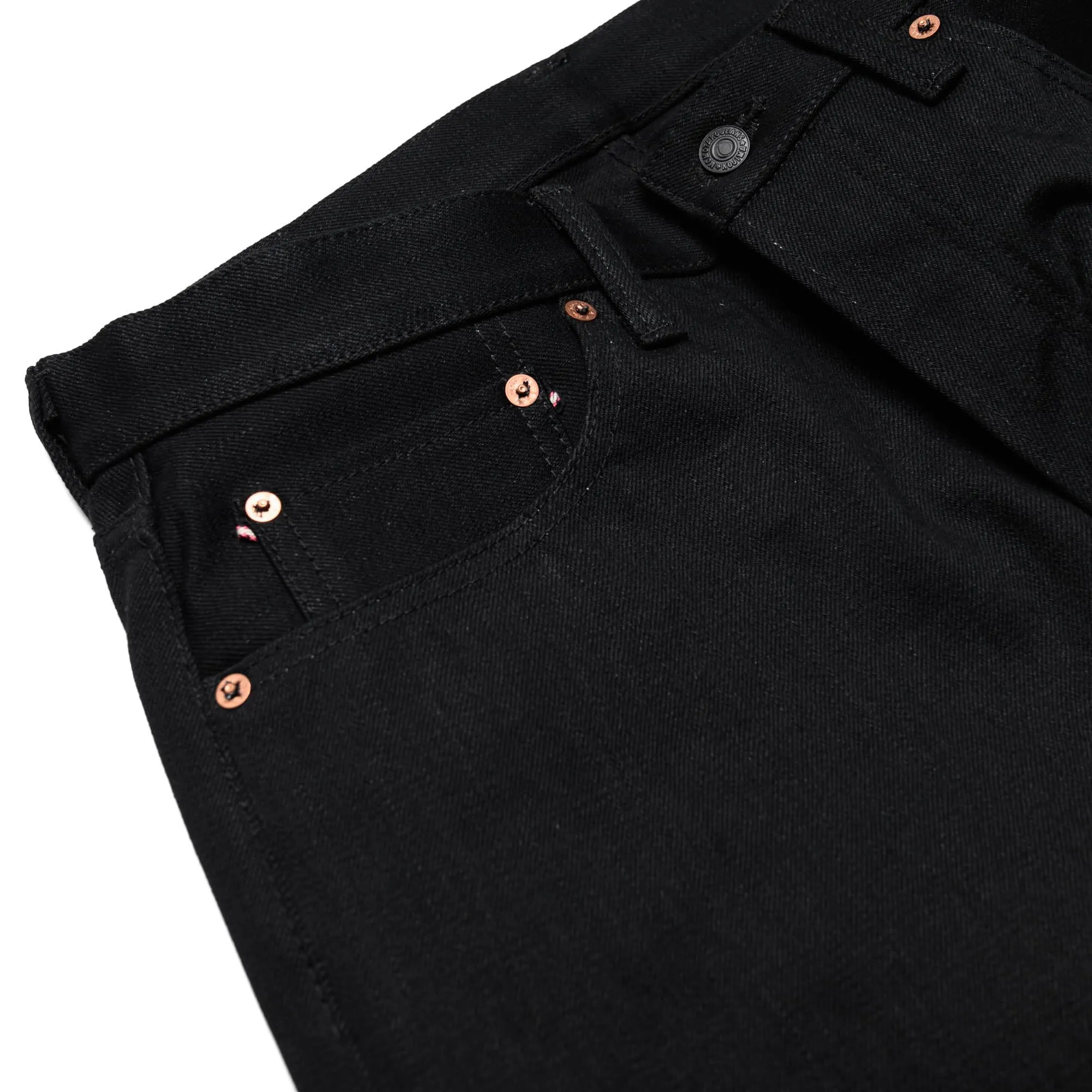 0605-B 15.7oz Zimbabwe Cotton Natural Tapered Selvedge Denim - Black sold by BlackBlue product image thumbnail 5