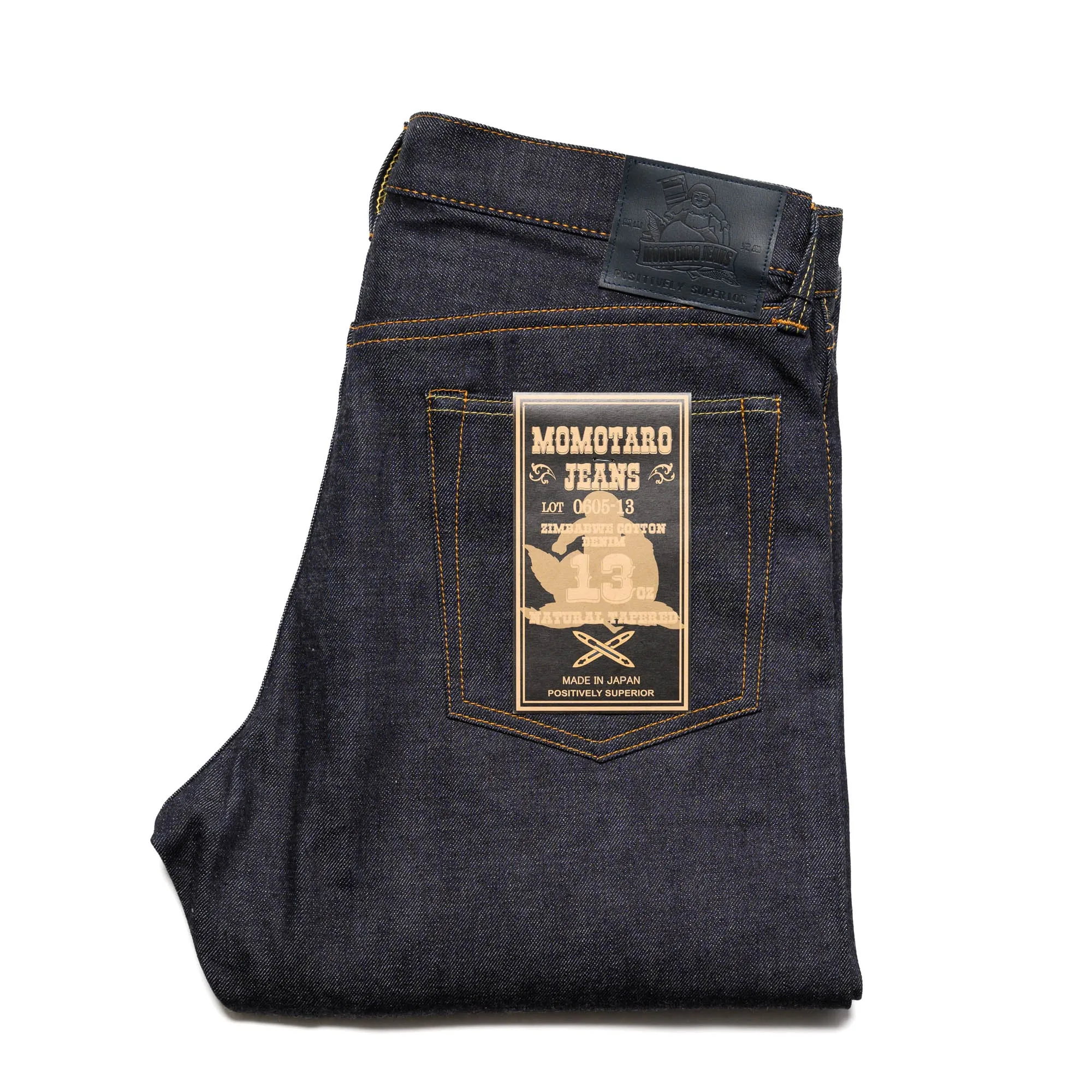 0605-13 13oz Natural Tapered Selvedge Denim - Indigo sold by BlackBlue
