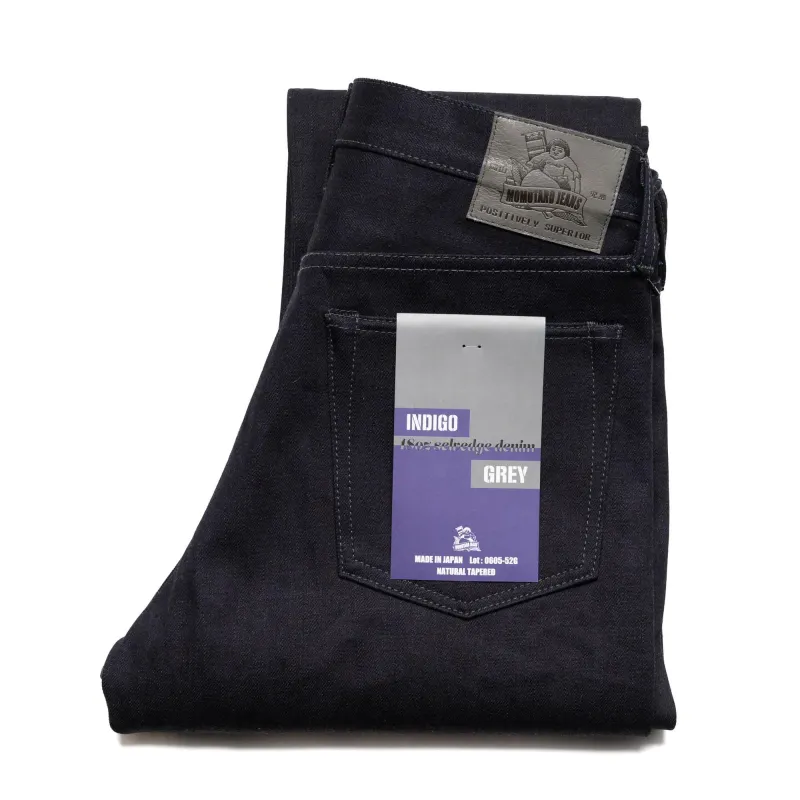 0605-52G 18oz Indigo Grey Double Faced Denim - Natural Tapered sold by BlackBlue