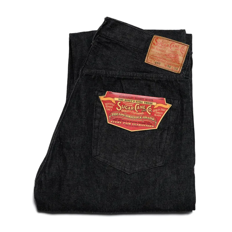 1947 14.25oz Black Selvedge Denim Straight SC42460H sold by BlackBlue