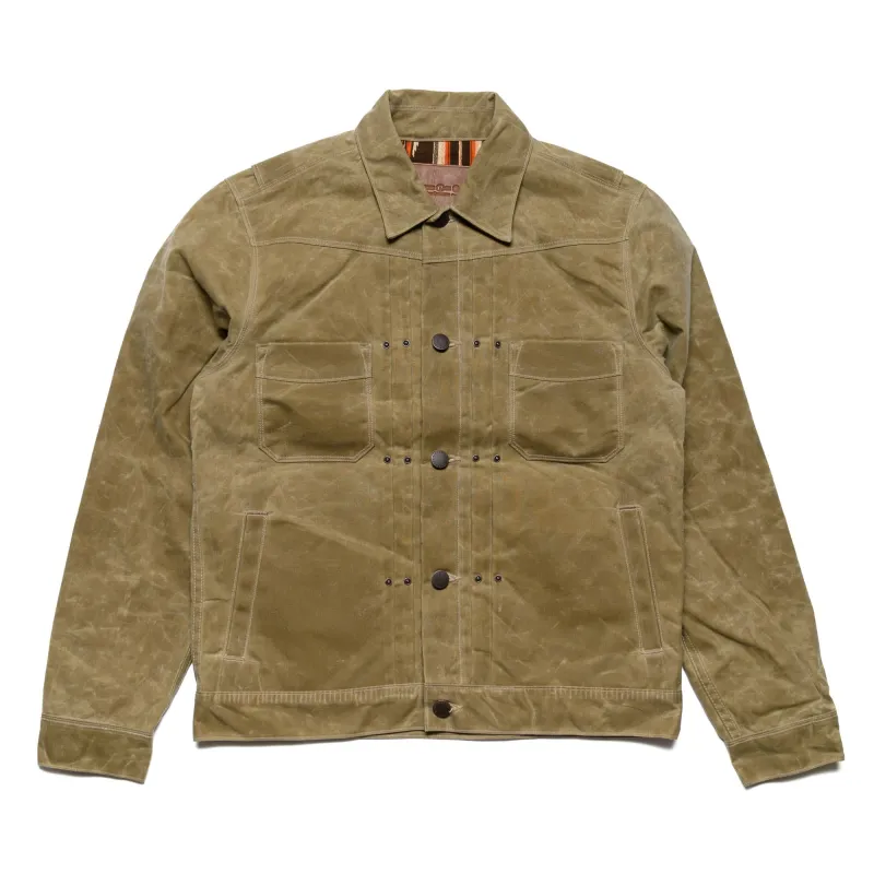 RJ-1 Riders Jacket Waxed Canvas - Tobacco (Brown Lining) sold by BlackBlue