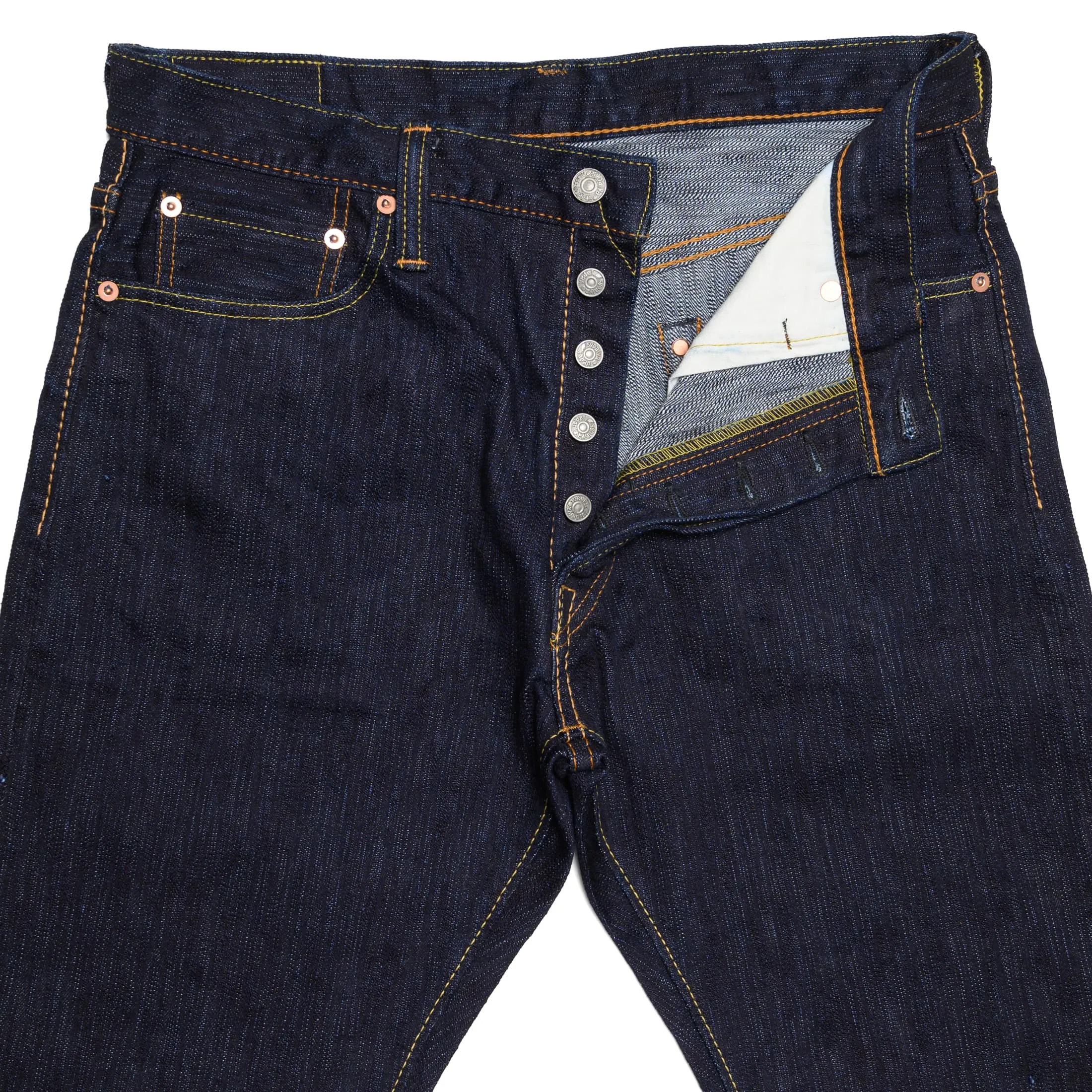 1167 13oz Extra Slub Stretch Selvedge Denim - Relaxed Tapered - Indigo sold by BlackBlue product image thumbnail 5