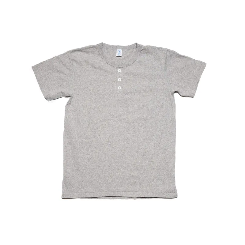 Short Sleeve Henley - Heather Gray made by Velva Sheen