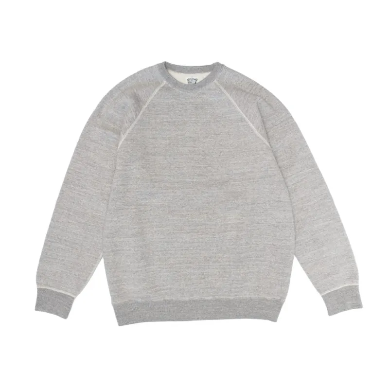 Loop Wheel Crew Neck Sweatshirt - Heather Gray sold by BlackBlue