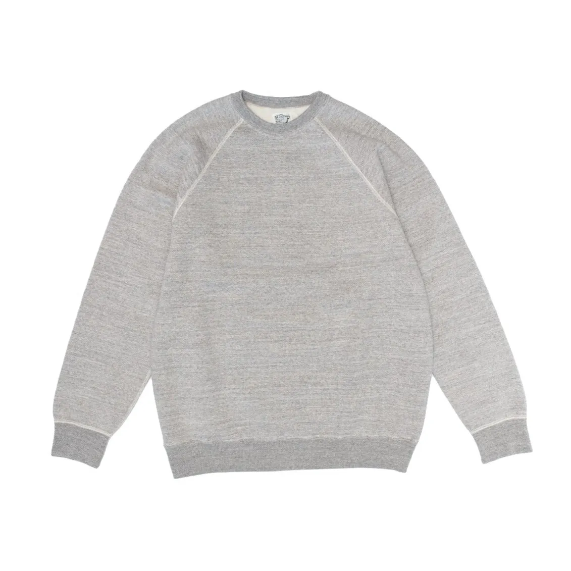 Loop Wheel Crew Neck Sweatshirt - Heather Gray sold by BlackBlue