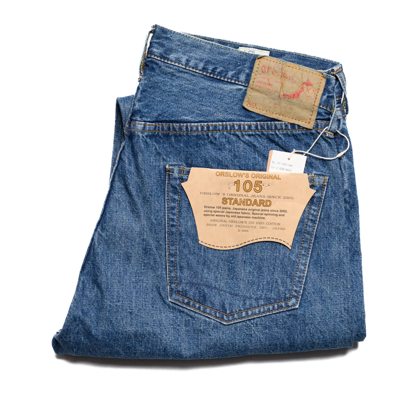 105 Standard Fit Selvedge Denim 2 Year Wash sold by BlackBlue