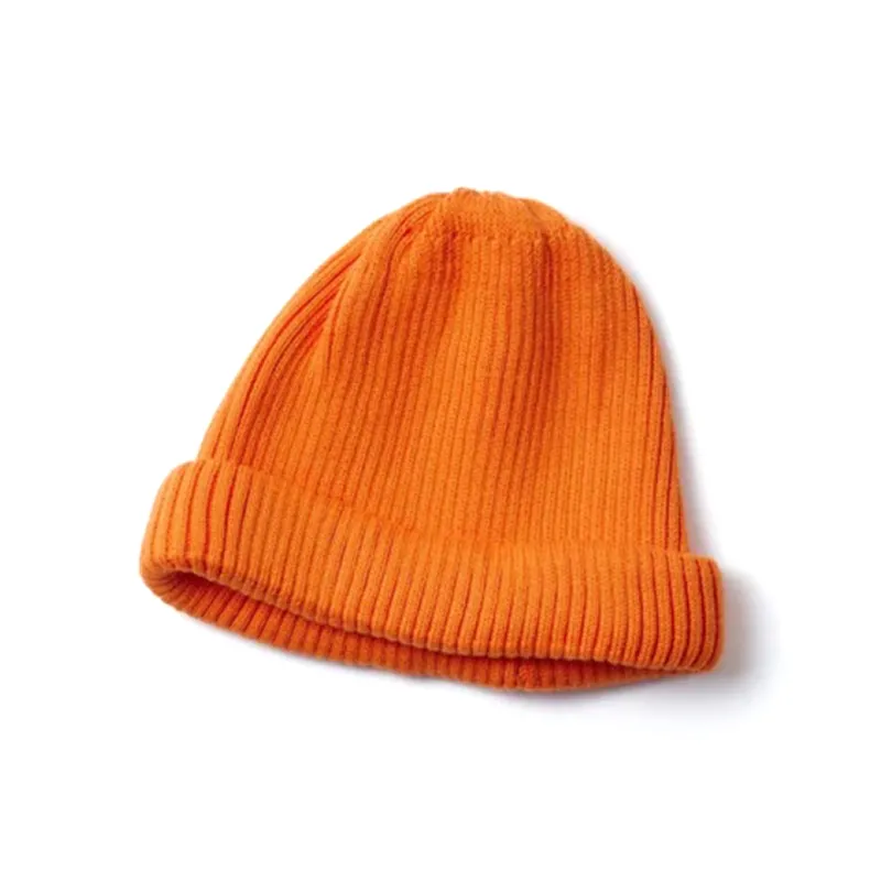 R5021 Cotton Roll Up Beanie - Orange sold by BlackBlue