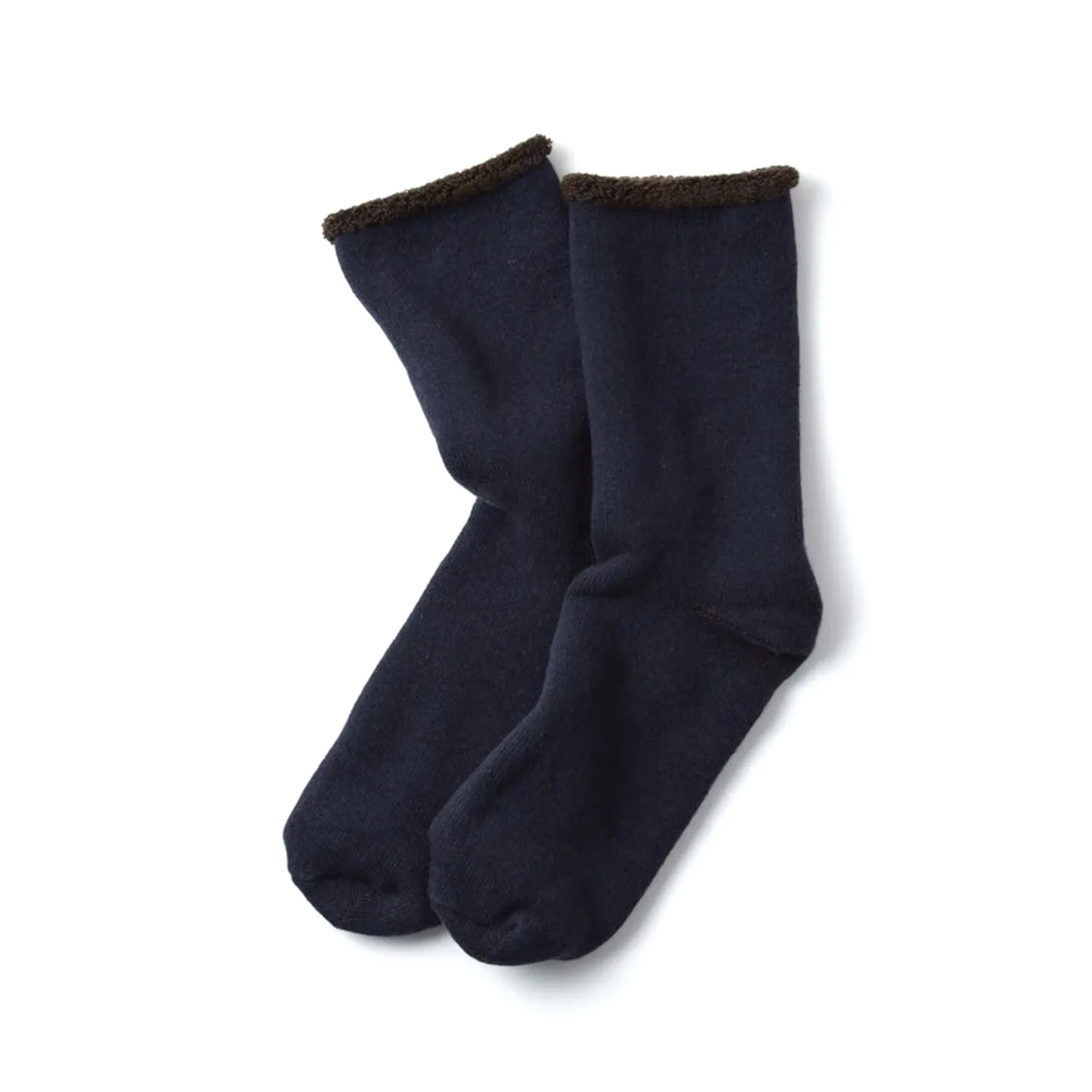 R1434 Double Face Cozy - Navy/Brown sold by BlackBlue