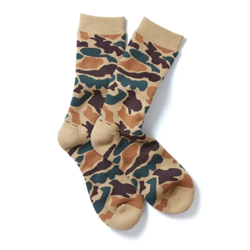 R1339 Pile Camo Crew - Khaki made by ROTOTO