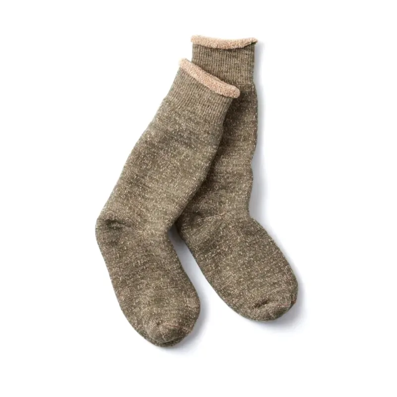 R1001-BR Double Face Crew - Green /Brown sold by BlackBlue