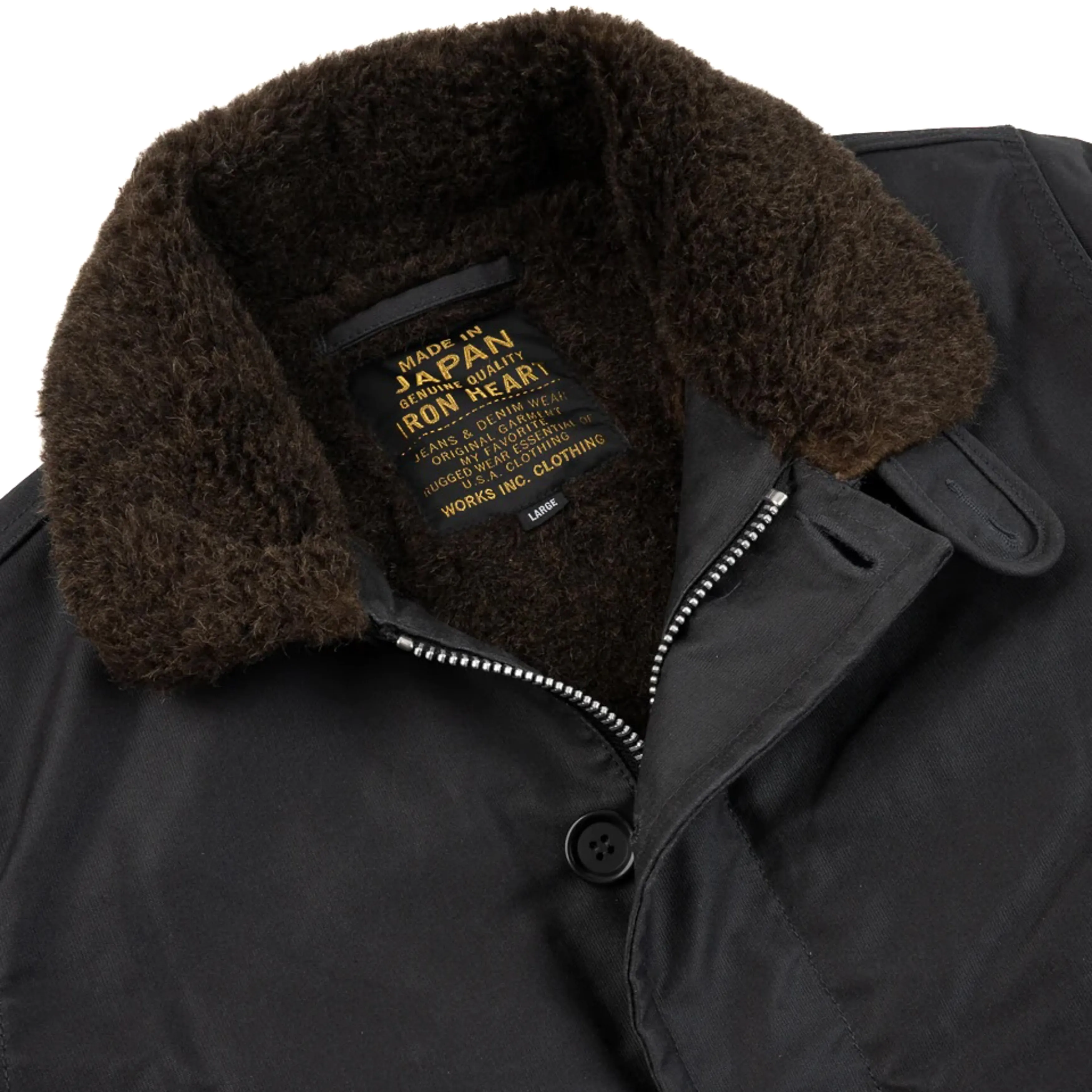 IHM-37-BLK (FW25) Oiled Whipcord N1 Deck Jacket - Black sold by BlackBlue product image thumbnail 5