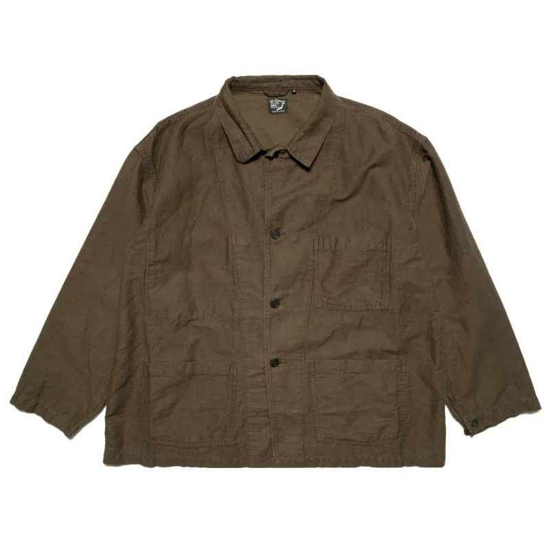 CL Moleskin Relax Fit Simple Work Jacket - Coffee Brown sold by BlackBlue