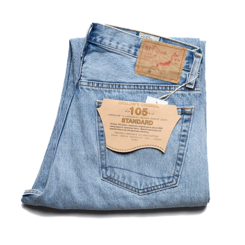 105 90's Standard Fit Denim Sky Blue made by BlackBlue