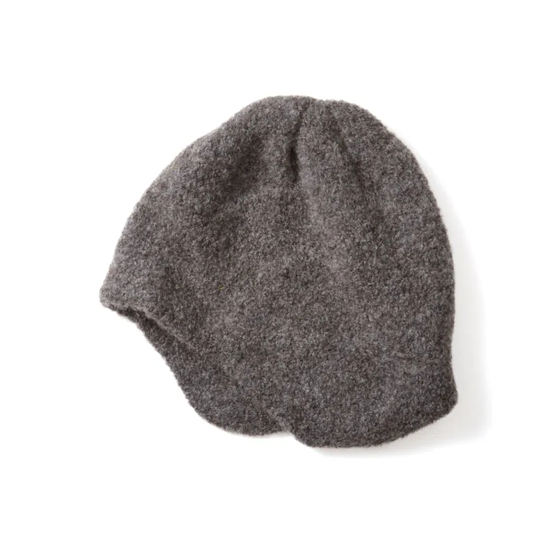 R5151 Alpaca Ear Flap Beanie - Charcoal sold by BlackBlue