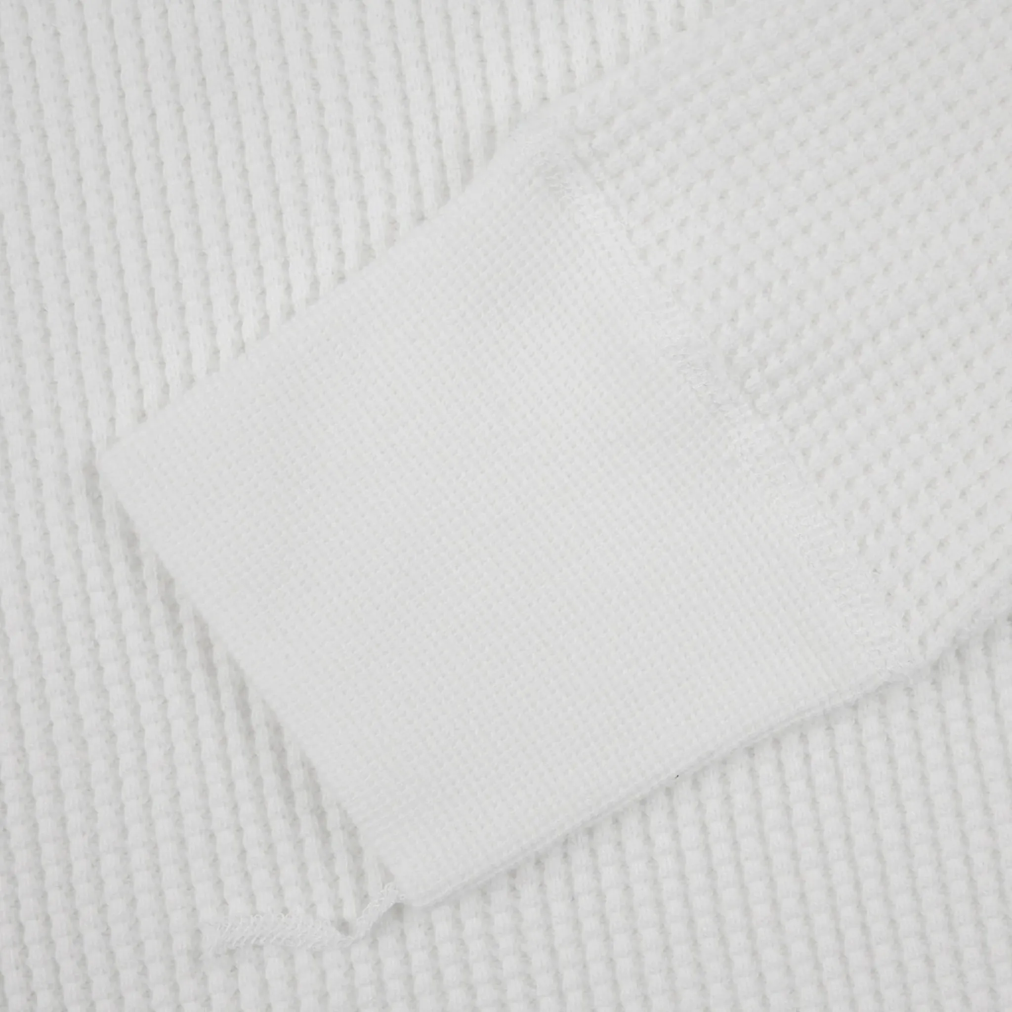 IHTL-1301-WHT Waffle Knit Long Sleeved Crew Neck Thermal Top - White sold by BlackBlue product image thumbnail 5