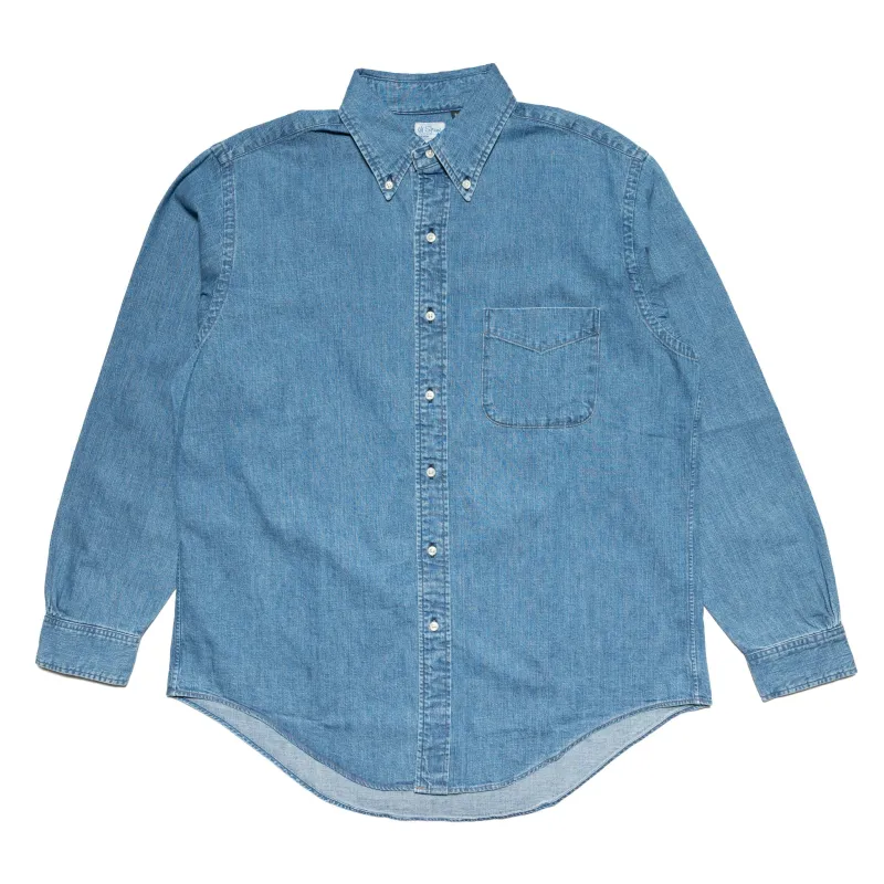 Denim Button Down Shirt - Denim Used made by orSlow