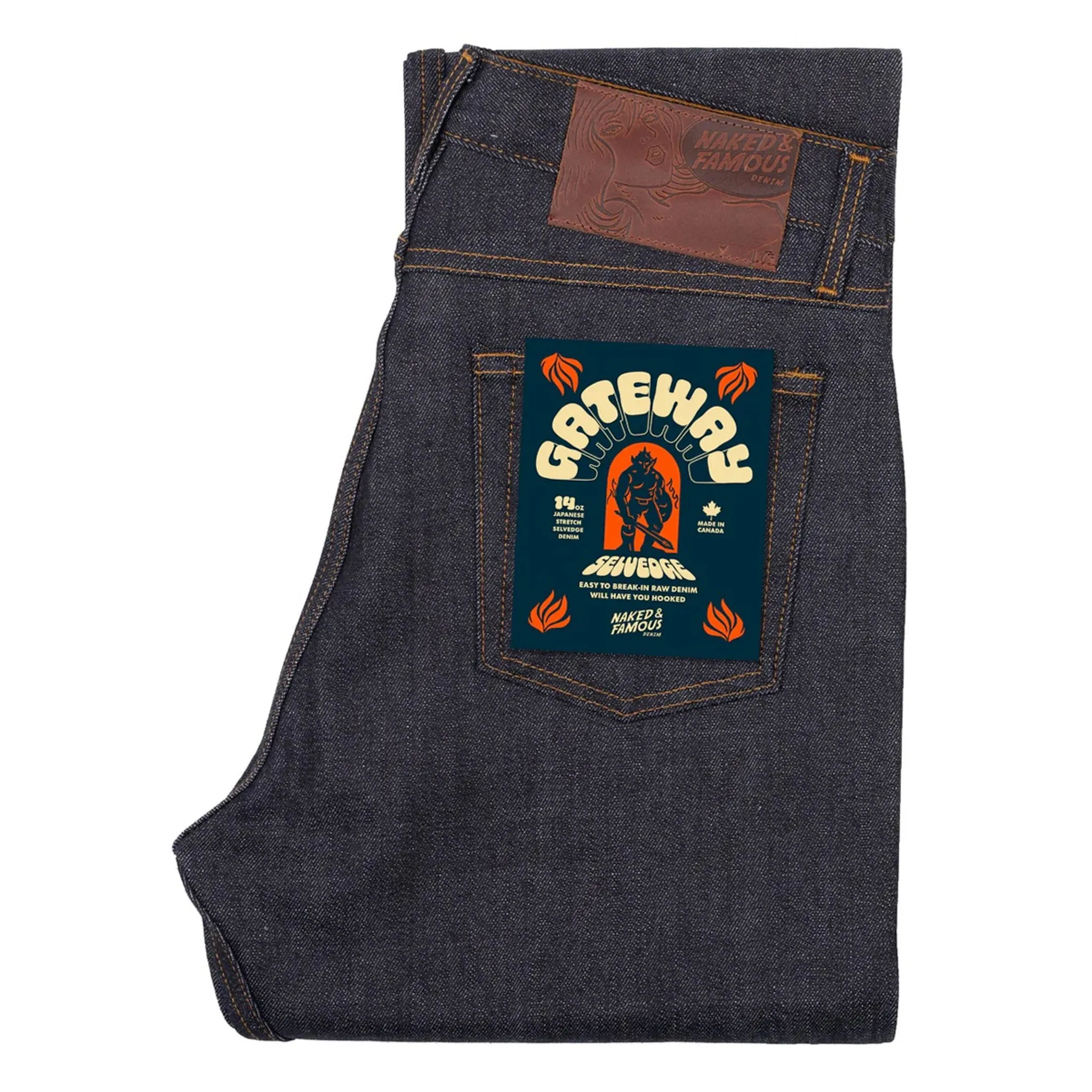 True Guy 14.3oz Gateway Selvedge Indigo sold by BlackBlue