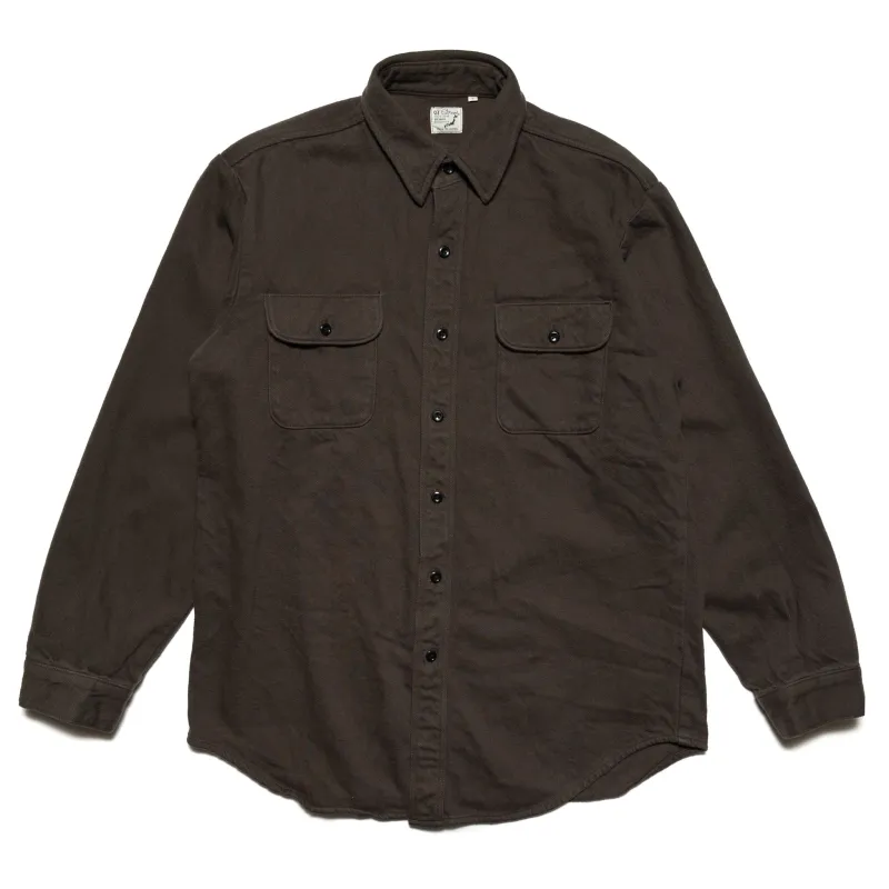 OC Relax Fit Heavyweight Flannel Shirt - Coffee Brown sold by BlackBlue