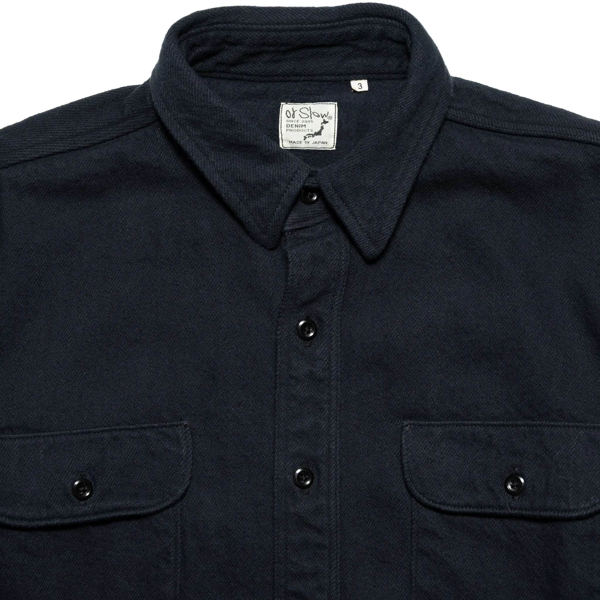 OC Relax Fit Heavyweight Flannel Shirt - Navy sold by BlackBlue product image thumbnail 2