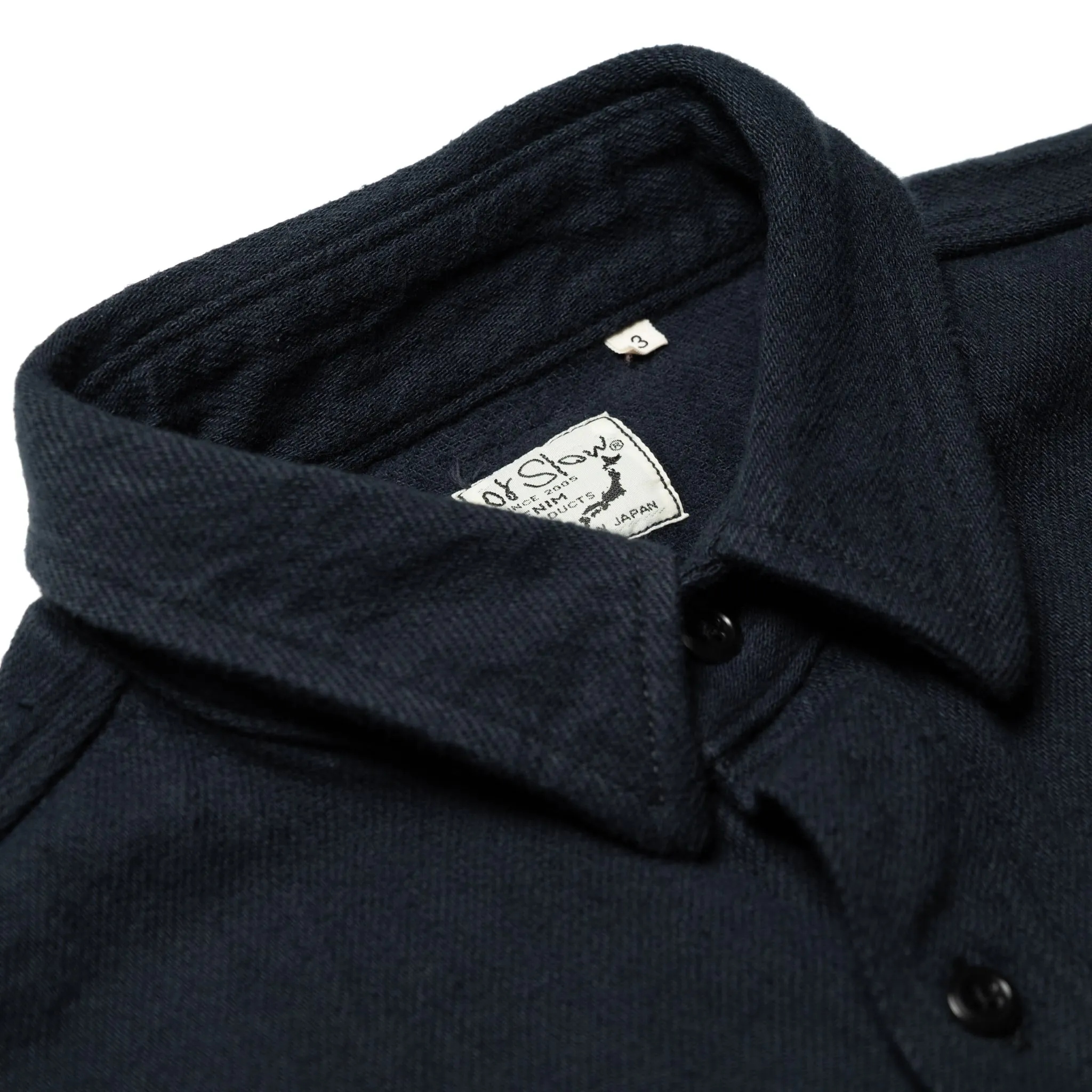 OC Relax Fit Heavyweight Flannel Shirt - Navy sold by BlackBlue product image thumbnail 3