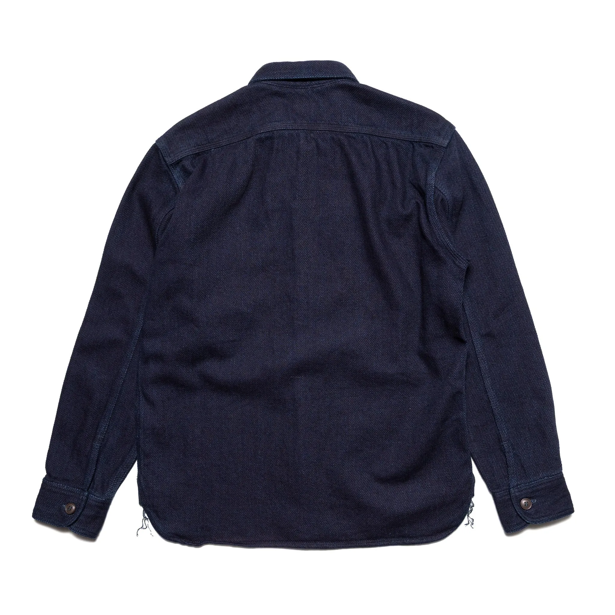 MZLS1070 Work Shirt Heavyweight Indigo Sashiko Dobby sold by BlackBlue product image thumbnail 2