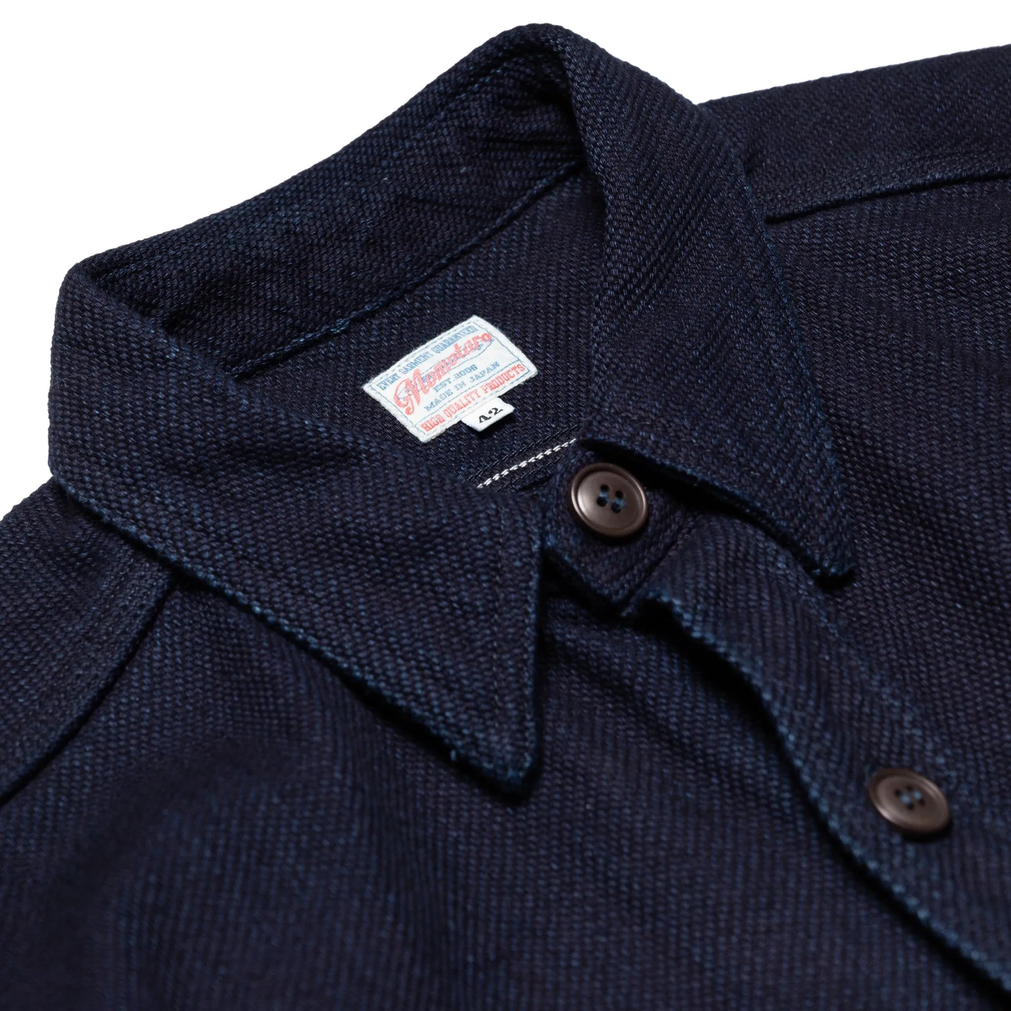 MZLS1070 Work Shirt Heavyweight Indigo Sashiko Dobby sold by BlackBlue product image thumbnail 4