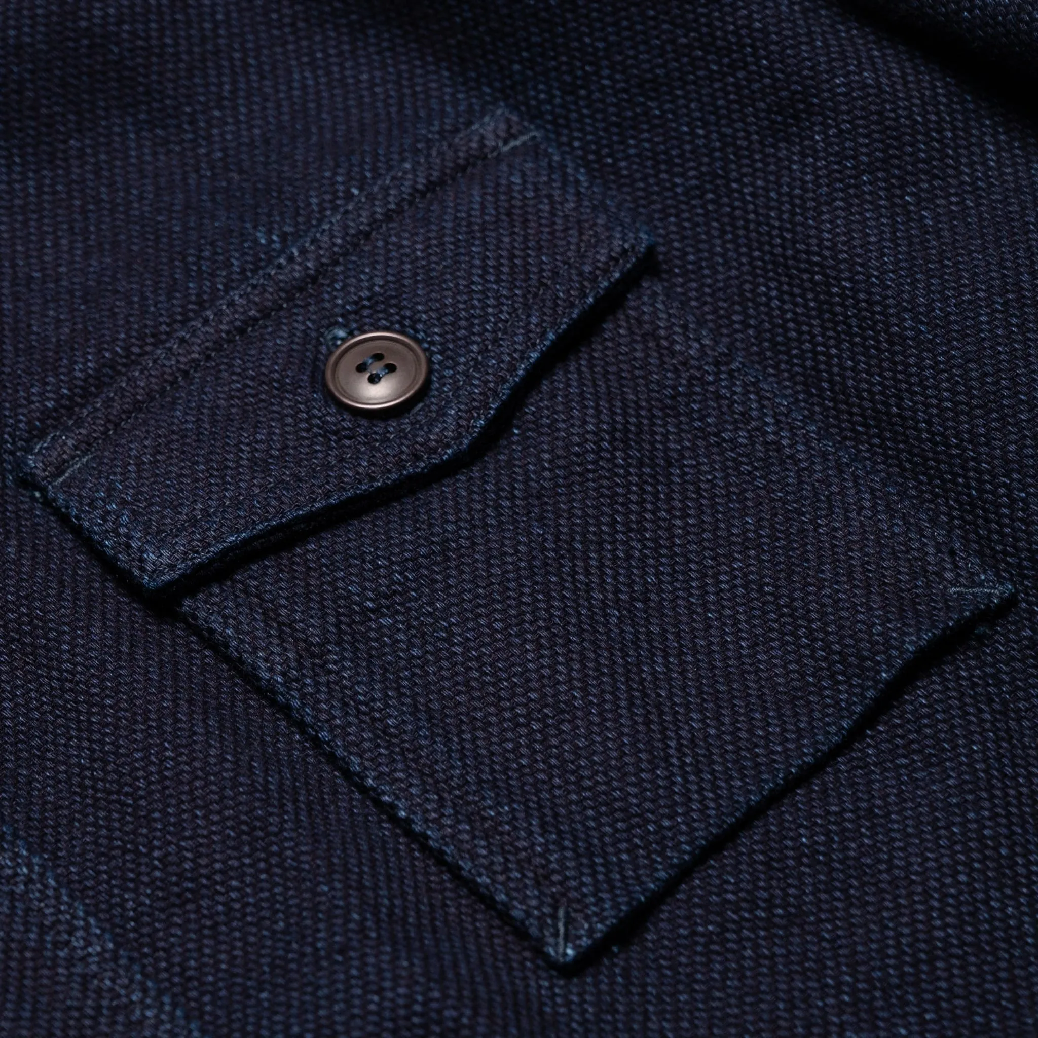 MZLS1070 Work Shirt Heavyweight Indigo Sashiko Dobby sold by BlackBlue product image thumbnail 5