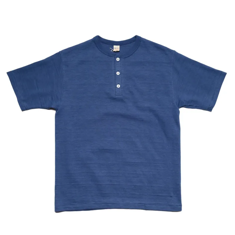 4601 Henley Tee - Faded Blue made by Warehouse
