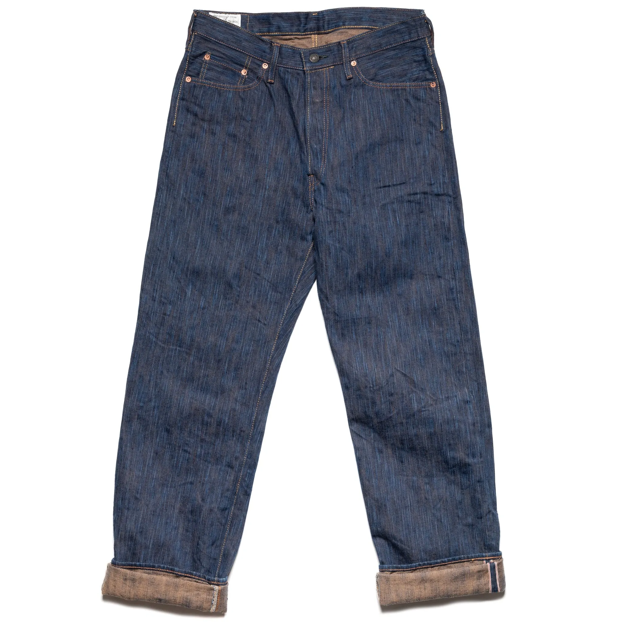 D1905S "Awa Sho-ai Kakishibu" 15oz Natural Indigo Kakishibu Selvedge Denim Regular Straight sold by BlackBlue product image thumbnail 2