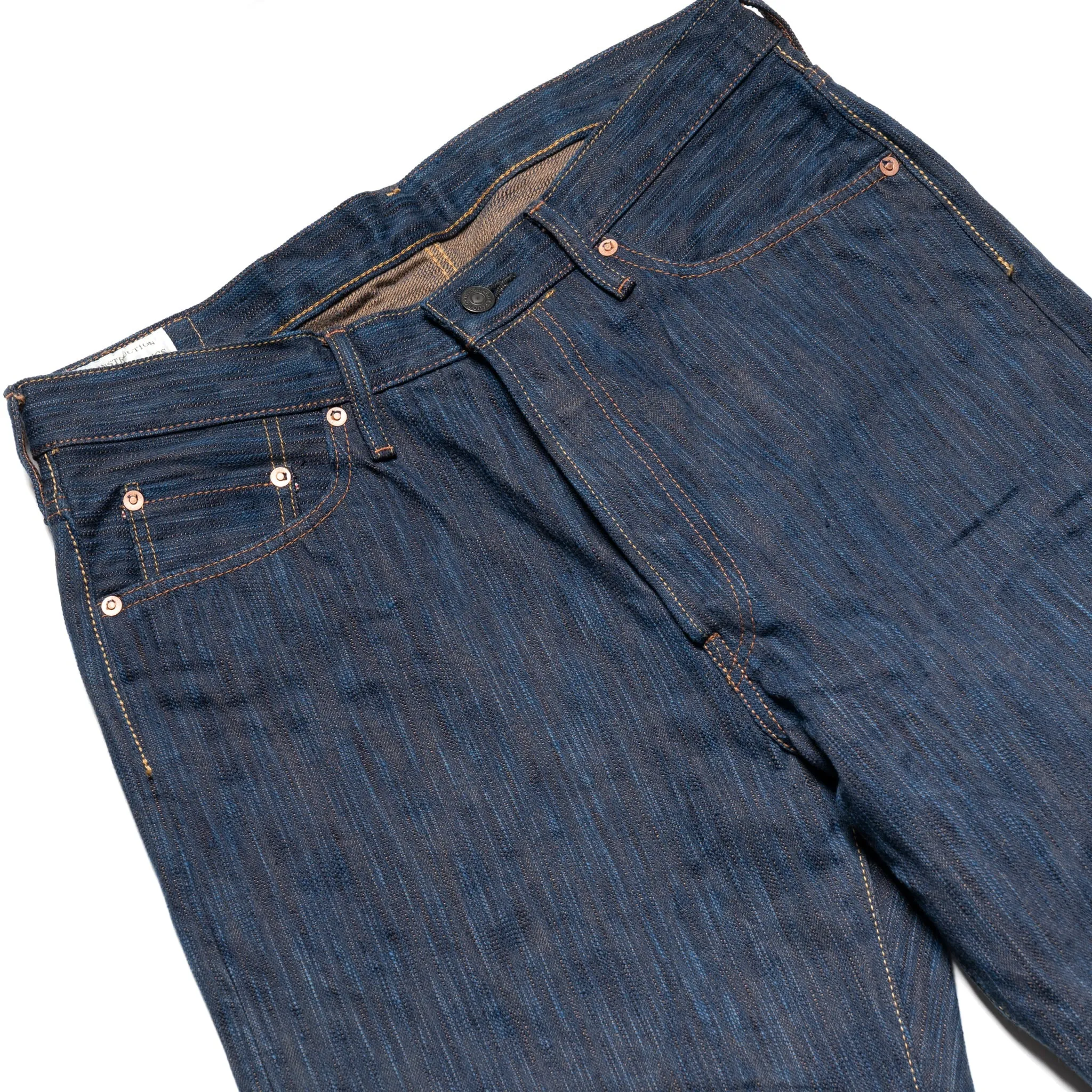D1905S "Awa Sho-ai Kakishibu" 15oz Natural Indigo Kakishibu Selvedge Denim Regular Straight sold by BlackBlue product image thumbnail 4