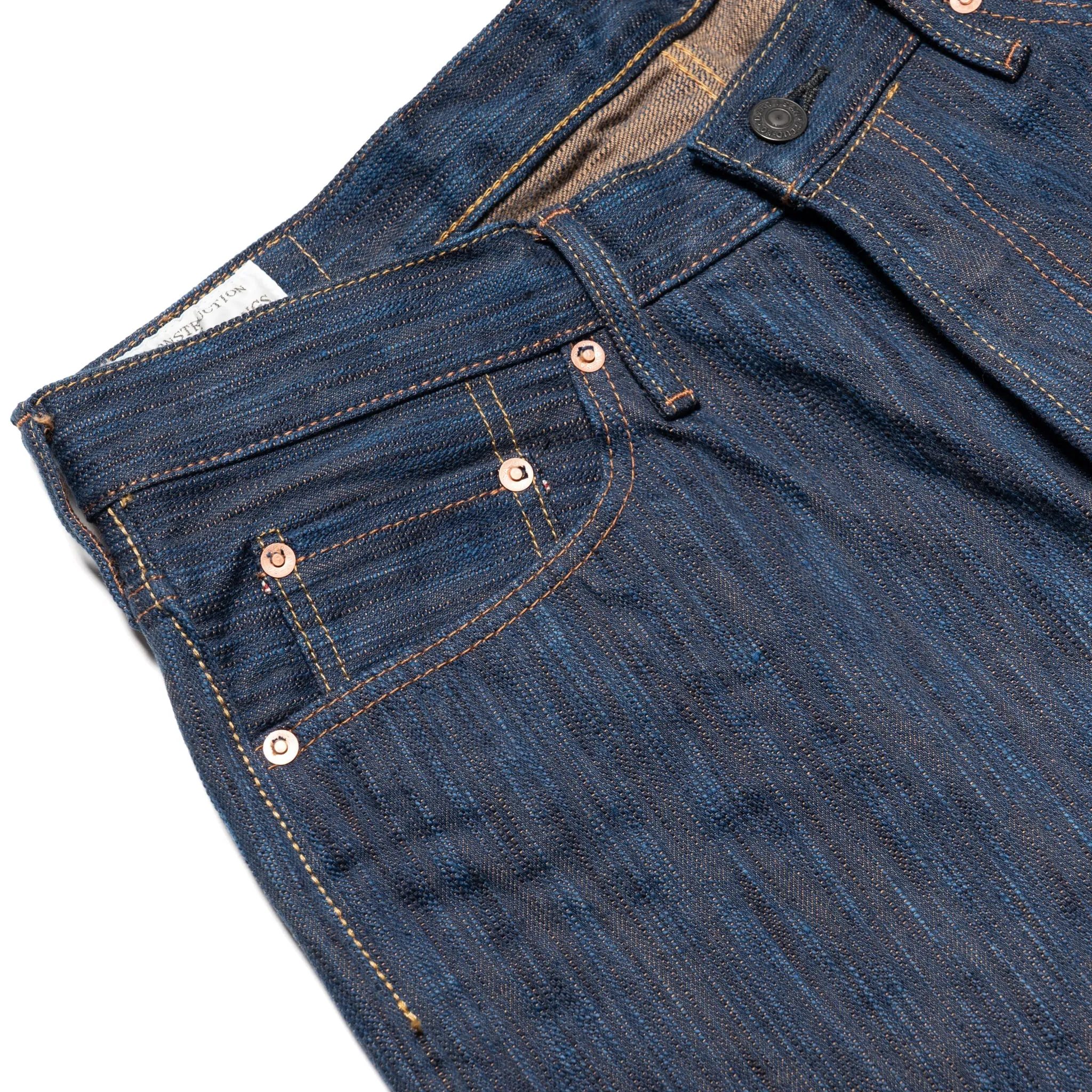 D1905S "Awa Sho-ai Kakishibu" 15oz Natural Indigo Kakishibu Selvedge Denim Regular Straight sold by BlackBlue product image thumbnail 5
