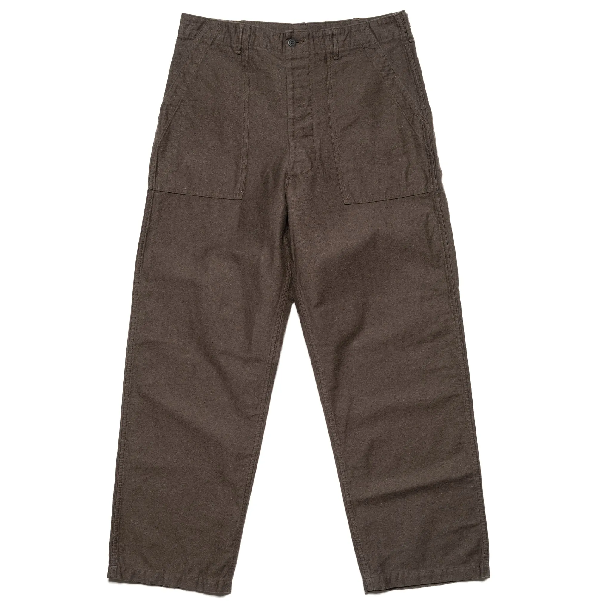 Relax Fit Cotton Linen Moleskin Fatigue Pants - Charcoal Grey sold by BlackBlue