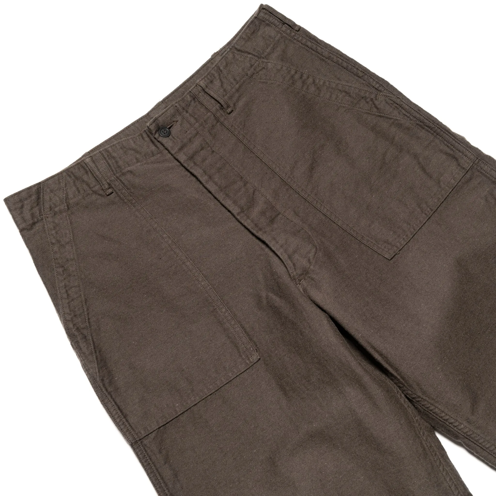 Relax Fit Cotton Linen Moleskin Fatigue Pants - Charcoal Grey sold by BlackBlue product image thumbnail 3