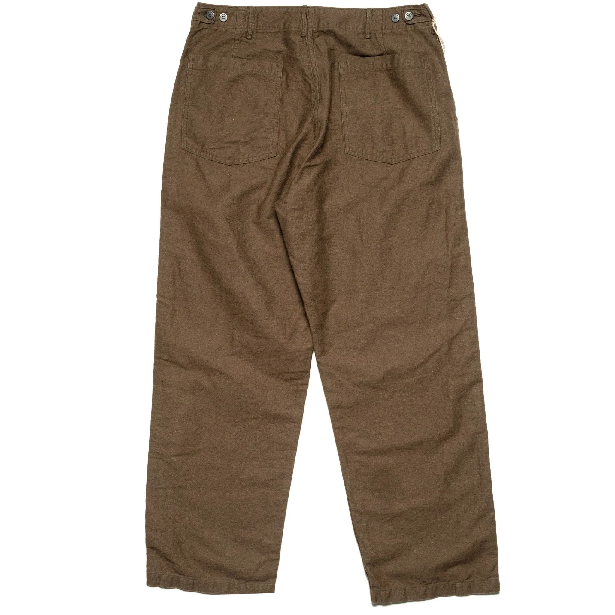 Relax Fit Cotton Linen Moleskin Fatigue Pants - Coffee Brown sold by BlackBlue product image thumbnail 2