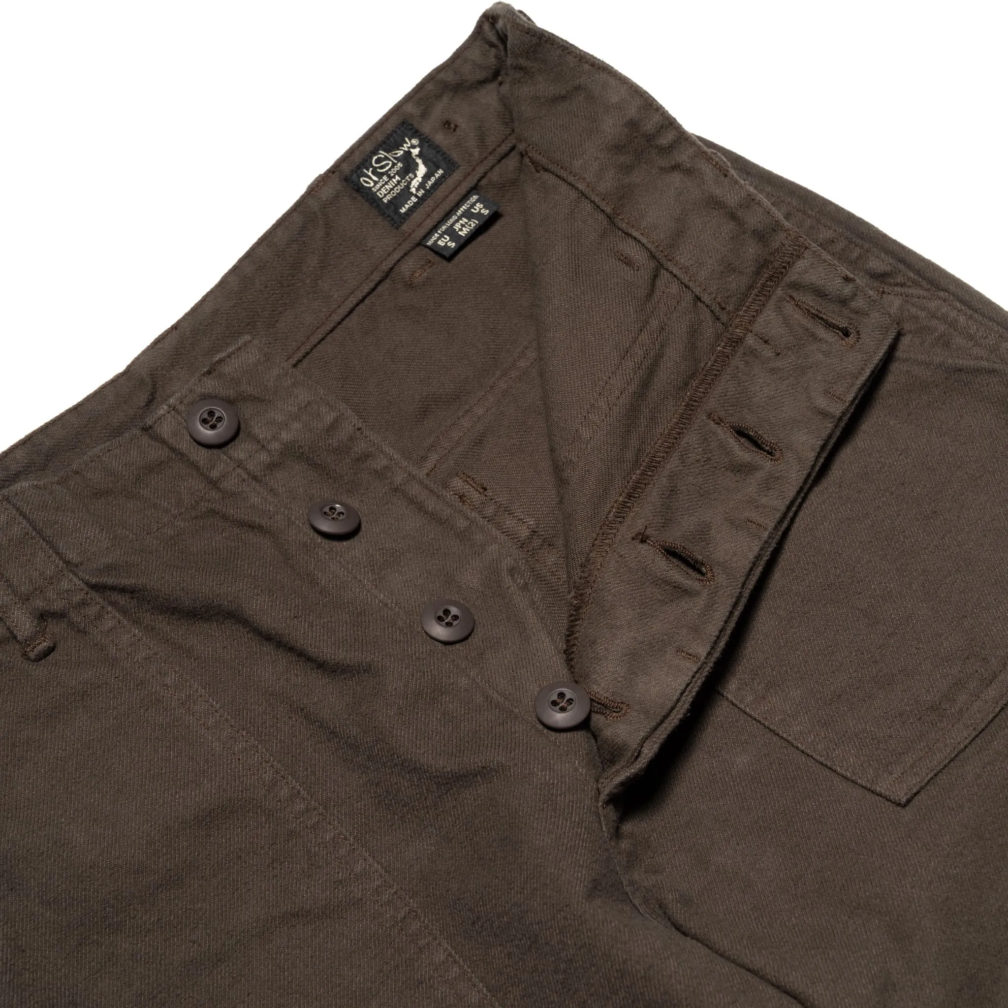 Regular Fit US Army Fatigue Pants Brushed Flannel - Coffee Brown sold by BlackBlue product image thumbnail 5