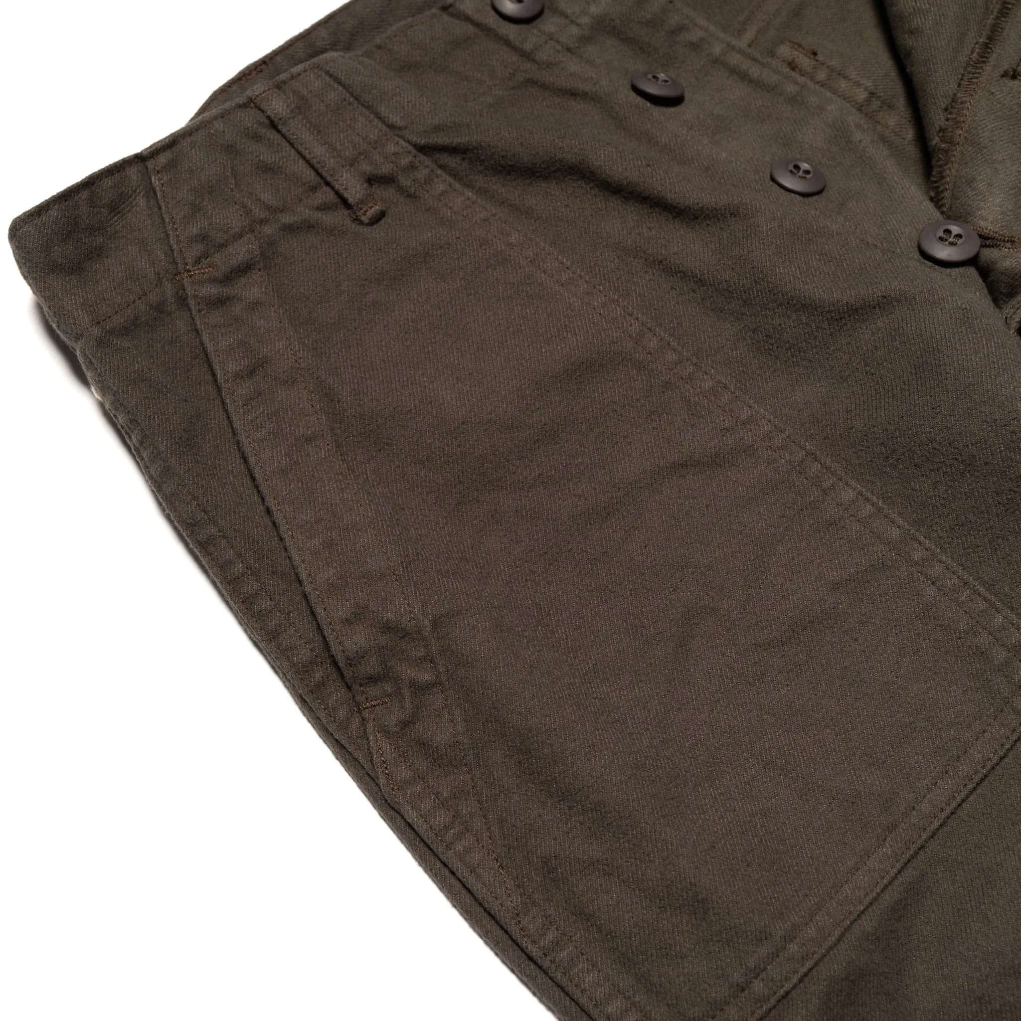 Regular Fit US Army Fatigue Pants Brushed Flannel - Coffee Brown sold by BlackBlue product image thumbnail 4