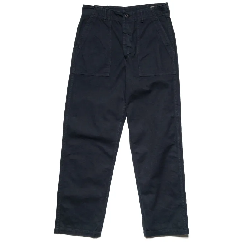 Regular Fit US Army Fatigue Pants Brushed Flannel - Dark Navy sold by BlackBlue