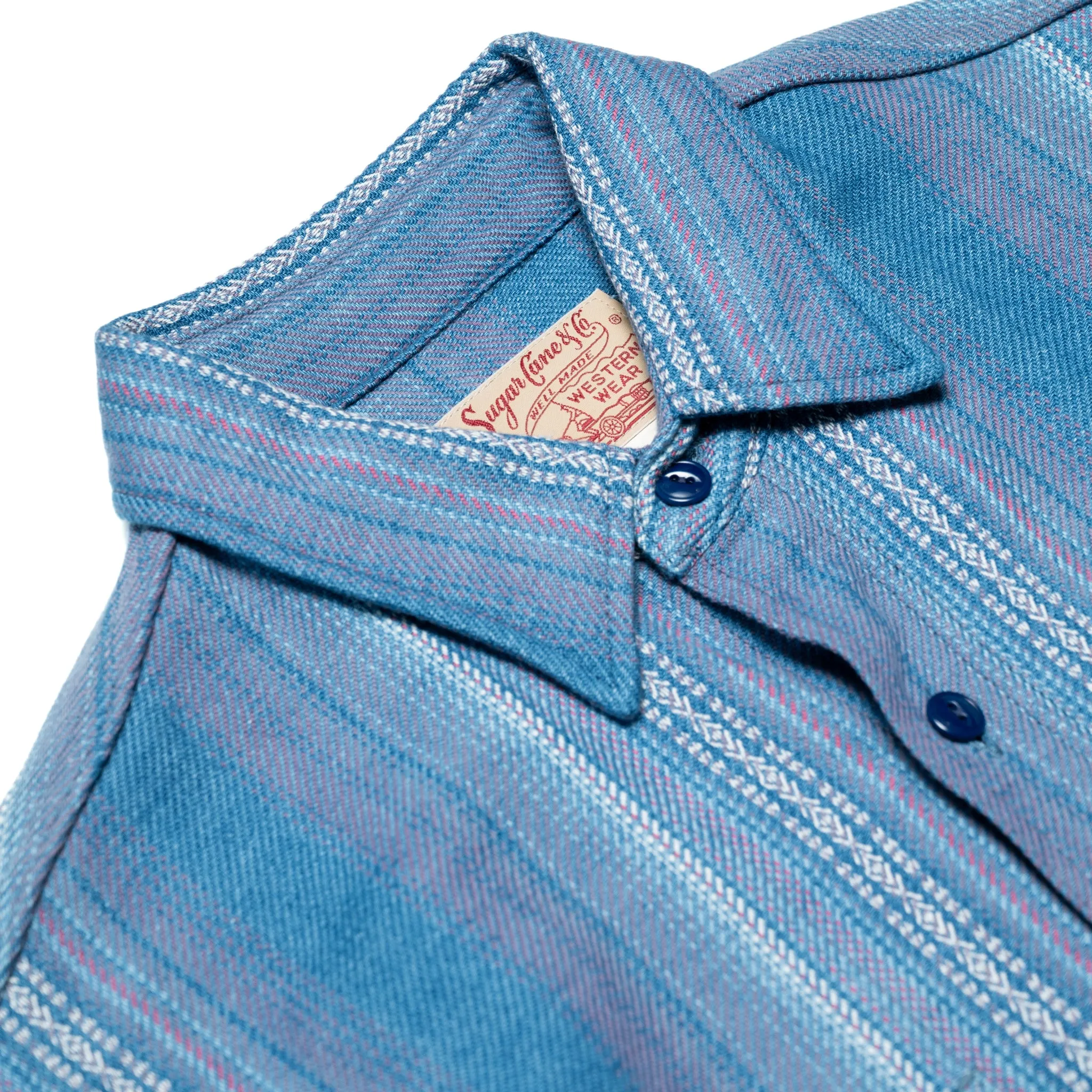 SC29579 Southwestern Indigo Dobby Work Shirt - Light Blue sold by BlackBlue product image thumbnail 3